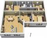  Bungalow 40.11 Individuell planen & bauen - Bungalow - 3D Innenbereich