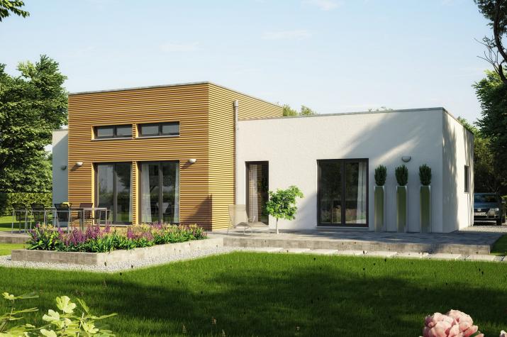 AMBIENCE 111 V4 - Attraktiver Bungalow mit großem Koch-Ess-Wohnbereich und erhöhtem Querhaus AMBIENCE 111 V4 - Attraktiver Bungalow mit großem Koch-Ess-Wohnbereich und erhöhtem Querhaus