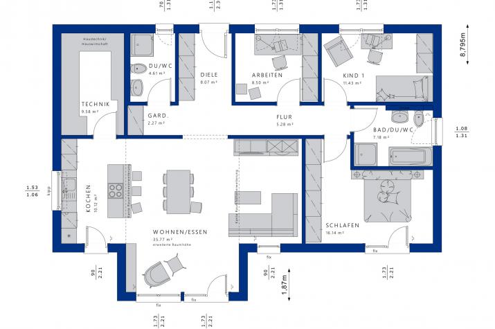 AMBIENCE 111 V4 - Grundriss Erdgeschoss AMBIENCE 111 V4 - Grundriss Erdgeschoss