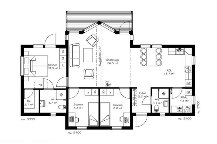 Ausbauhaus 103 Kaufpreis 131.130.-- € inkl. 19% MwSt. Panoramagiebel