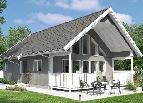 Schwedenhaus Ausbauhaus 134  Kaufpreis 160.580.-- € inkl. 19% MwSt. Panoramagiebel