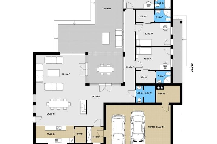 Grundriss Ausbauhaus 269 Kaufpreis 185.715.00 € inkl. 19% MwSt.