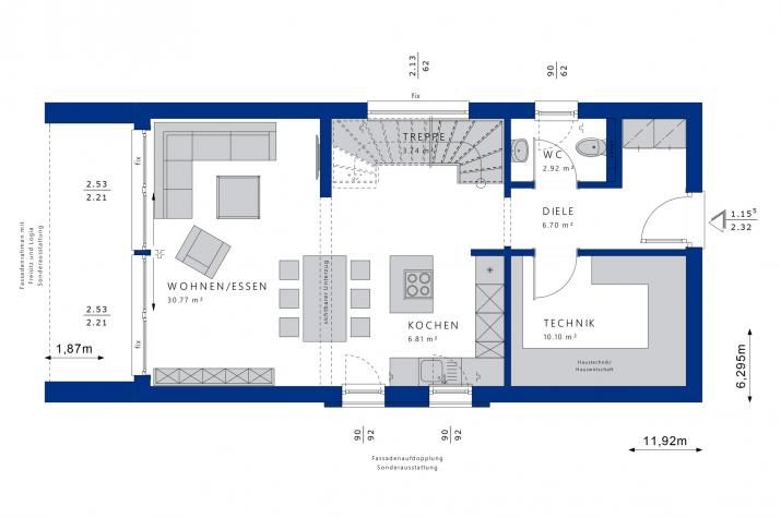 BALANCE 121 V3 - Grundriss Erdgeschoss