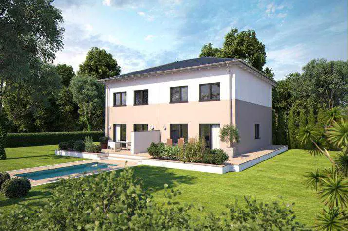 Bärenhaus Doppelhaus Duo 110