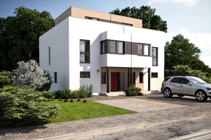 Bärenhaus Doppelhaus Duo 160 - Duo 160 Eingang