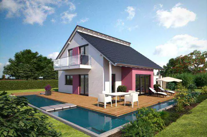 Bärenhaus Einfamilienhaus Esprit 125, Esprit 125 Garten