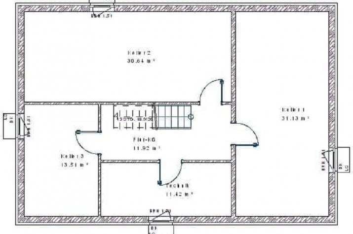 Grundriss Bauhaus-Stil 10.36