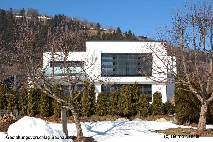 Bauhausvilla - Flachdach - bis zu 2 Dachterrassen - schlüsselfertig, Gestaltungsvorschlag Bauhausstil