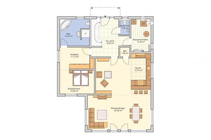 Grundriss Brilo - Modern, offen, großzügig., Erdgeschoss