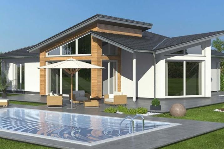 Bungalow 152 WD - Drevo Fertigbau - Ansicht Bungalow 152 WD - Drevo Fertigbau - Ansicht