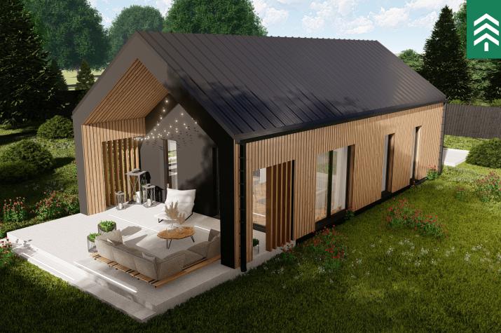 Bungalow 52 Löwe mit Bodenplatte - 