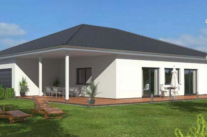 Bungalow, mit Walmdach, 98 m² Wohnfläche