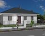 Bungalow Minni  84 qm Wohnfläche - Bungalow Minni 84 qm Ansicht Strasse links