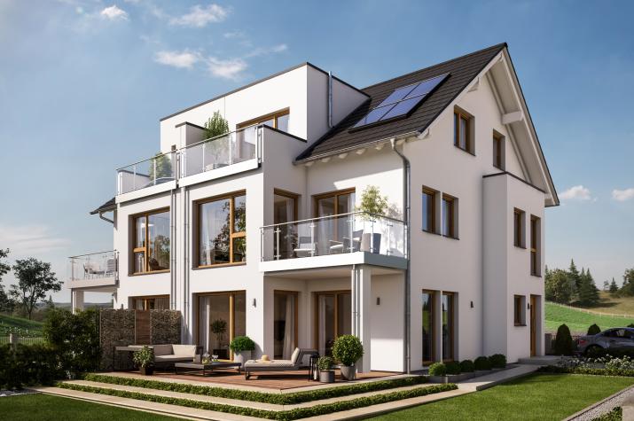 CELEBRATION 122 V3 XL - Traumhaftes Doppelhaus mit zwei 2-geschossigen Erkern