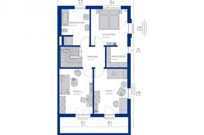 Grundriss CELEBRATION 139 V4 L, Grundriss Dachgeschoss