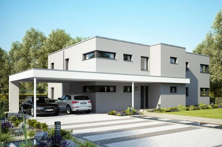 Zweifamilienhaus, mit Flachdach, 282 m² Wohnfläche