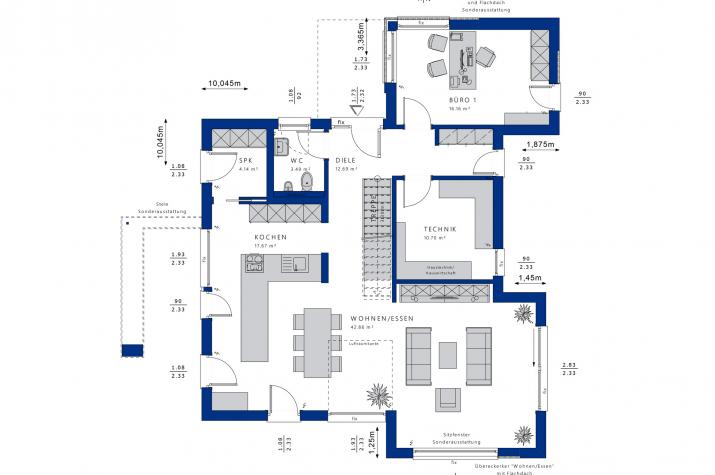 CONCEPT-M 169 Fellbach - Grundriss Erdgeschoss CONCEPT-M 169 Fellbach - Grundriss Erdgeschoss