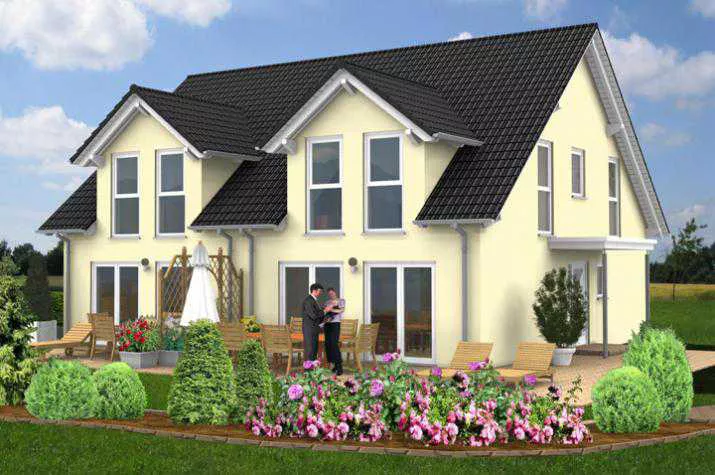 Zweifamilienhaus, mit Satteldach, 100 m² Wohnfläche