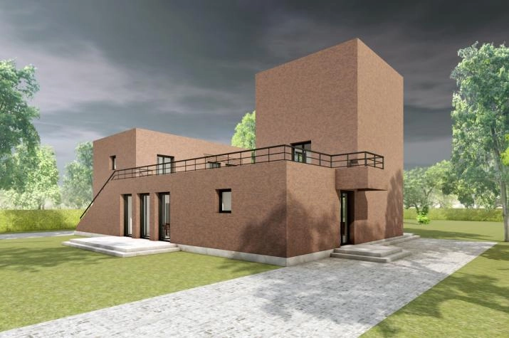 Das Geschwisterhaus 2 in 1 H02, Eingang der rechten Seite