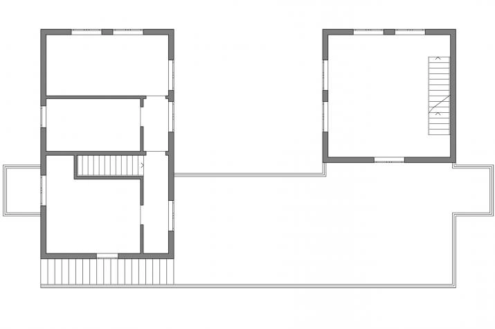 Grundriss Das Geschwisterhaus 2 in 1 H02, Grundriß OG schematisch