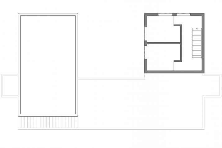 Grundriss Das Geschwisterhaus 2 in 1 H02, Grundriß DG schematisch