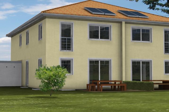 Doppelhaus Toscana - Gartenansicht Doppelhaus Toscana - Gartenansicht