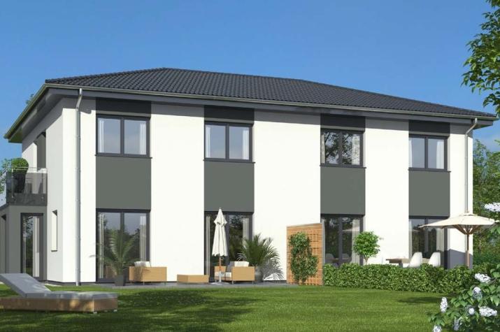 Doppelhaushälfte 122 WD - Drevo Fertigbau - Ansicht