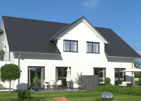 Einfamilienhaus Doppelhaushälfte 135 SD - Drevo Fertigbau