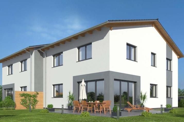 Doppelhaushälfte 186 SD - Drevo Fertigbau - Ansicht