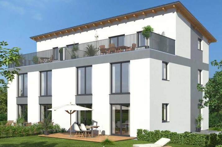 Doppelhaushälfte 196 PD - Drevo Fertigbau - Ansicht