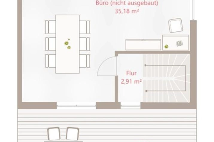 Grundriss Doppelhaushälfte 196 PD - Drevo Fertigbau, Dachgeschoss