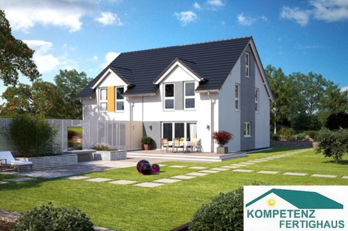 Doppelhaushälfte - Gestaltungsvorschlag Garten-/Südbereich