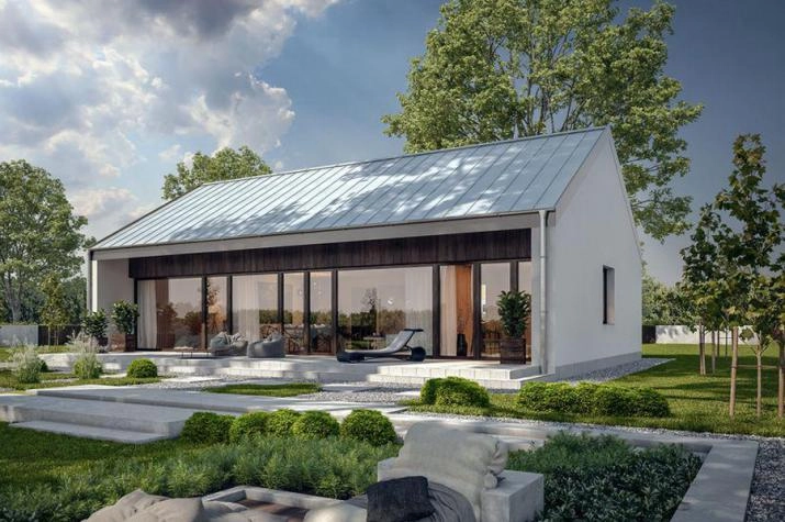 Einfamilienhaus EASY Bungalow 92 ab OK/Bodenplatte mit Satteldach