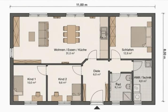 EASY Bungalow 92 ab OK/Bodenplatte - EASY Bungalow 92 ab OK/Bodenplatte -