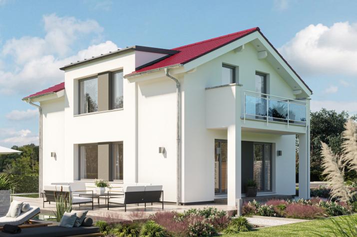 EDITION 120 V3 - Komfortables Einfamilienhaus mit Zwerchgiebel und Terrassenbalkon