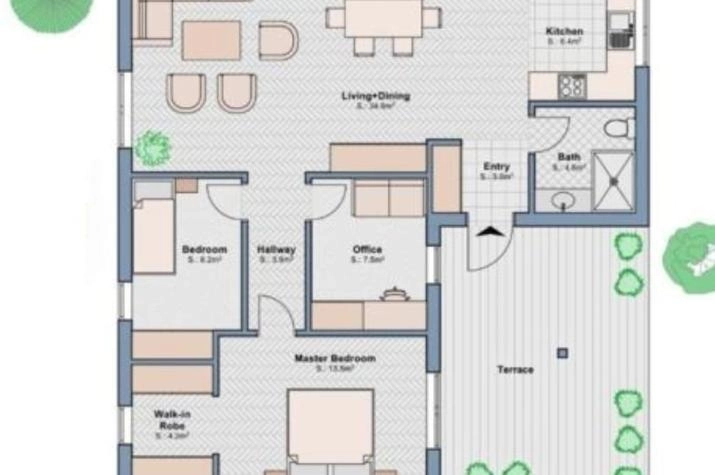 EasyHome Pensionär 75, EG - Bestandsplan - Raumzahl zu pruefen