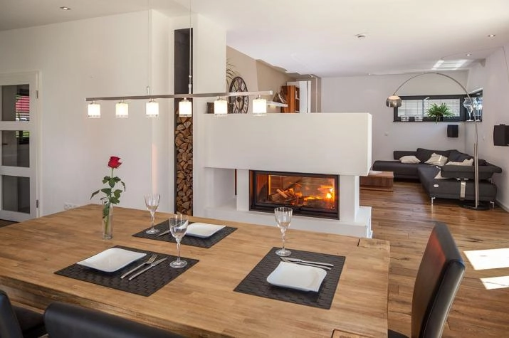 Einfamilienhaus - Landhaus - Satteldach - schlüsselfertig, Gestaltungsvorschlag Wohnbereich