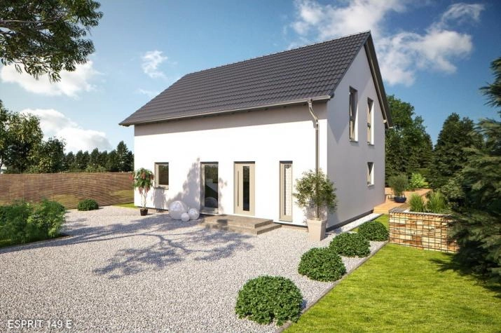 Einfamilienhaus - Landhaus - Satteldach - schlüsselfertig, Klassig 149 Eingangsansicht