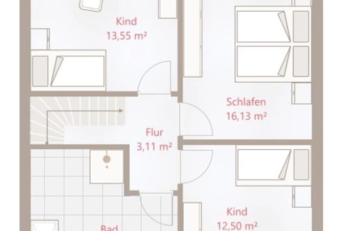 Einfamilienhaus 119 SD - Drevo Fertigbau, Dachgeschoss