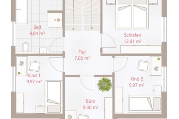 Einfamilienhaus 122 SD - Drevo Fertigbau, Dachgeschoss