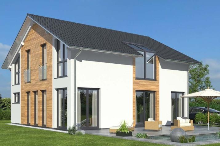 Einfamilienhaus 140 SD - Drevo Fertigbau - Ansicht