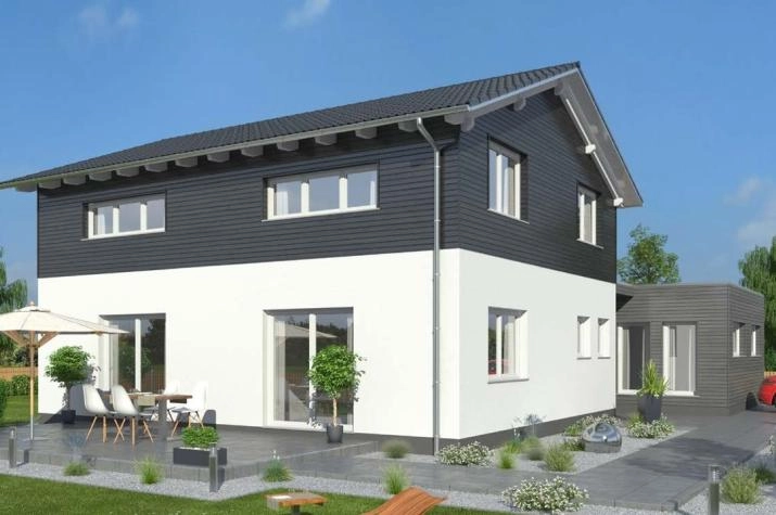 Einfamilienhaus 146 SD mit Büro - Drevo Fertigbau
