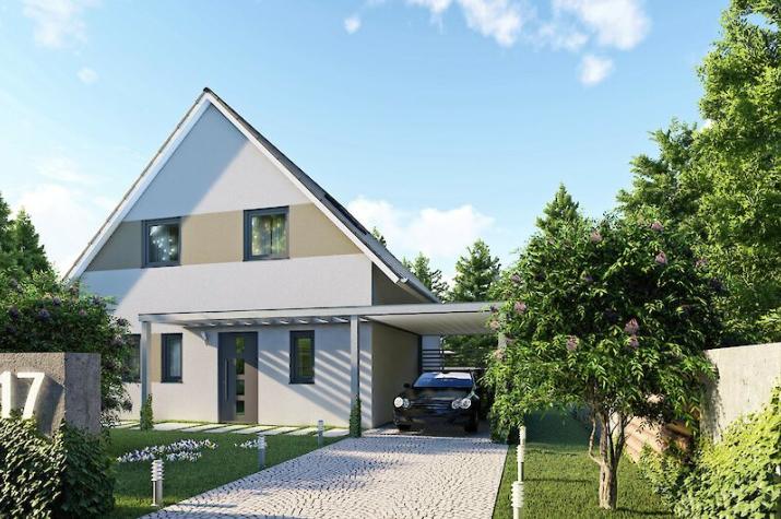 Einfamilienhaus Bozen - Vorderansicht Einfamilienhaus Bozen - Vorderansicht