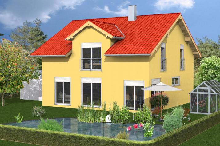 Einfamilienhaus Kahl am Main - Gartenansicht Einfamilienhaus Kahl am Main - Gartenansicht