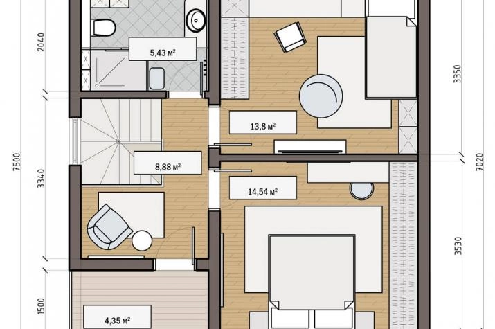 Einfamilienhaus Meget Grundriss