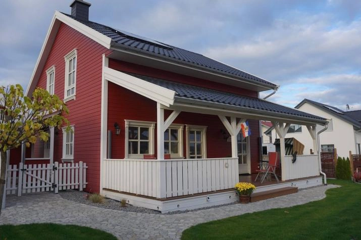 Amerikanisches Haus, mit Satteldach, 142 m² Wohnfläche