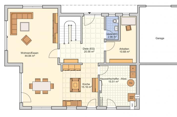 Freiburg - Ein Aushängeschild für den Bauhaus-Stil - Erdgeschoss Freiburg - Ein Aushängeschild für den Bauhaus-Stil - Erdgeschoss