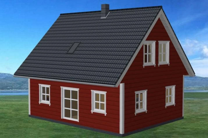 Grundriss Landhaus, 96 m² Wohnfläche