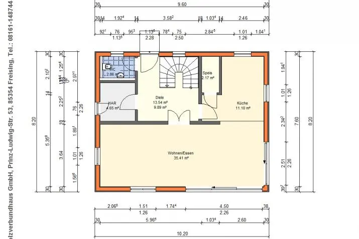 Grundriss Haus Passau ökologisch schick