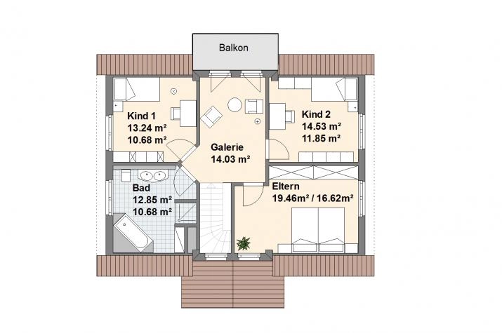Grundriss Haus Wittmund, Wittmund Grundriss Dachgeschoss